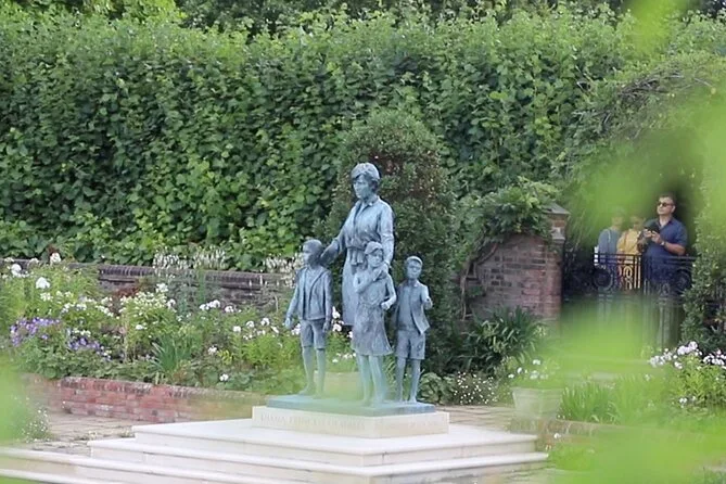 La statua di Diana nel Sunken Garden